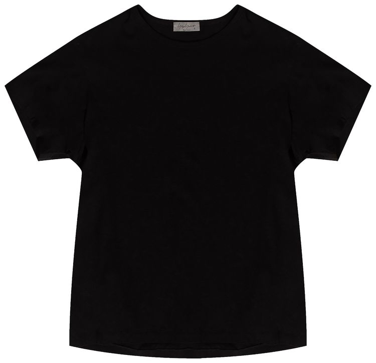 Yohji Yamamoto Pour Homme Round Neck Half Sleeve Tee Black