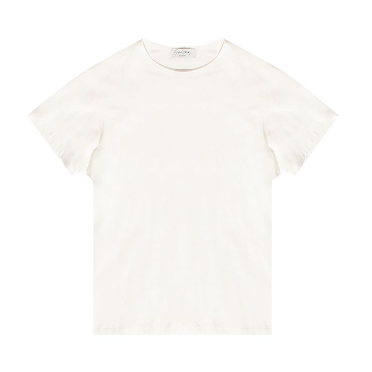 Yohji Yamamoto Pour Homme Round Neck Half Sleeve Tee White