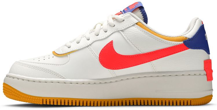Nike Wmns Air Force 1 Shadow White Crimson Blue
