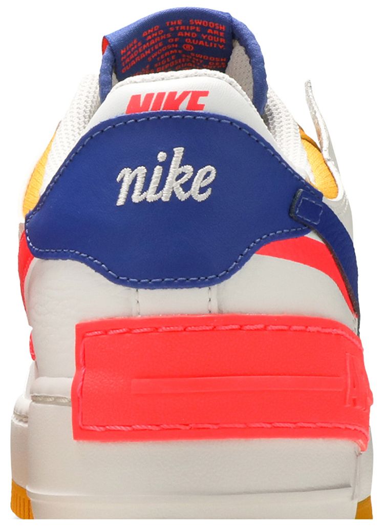 Nike Wmns Air Force 1 Shadow White Crimson Blue