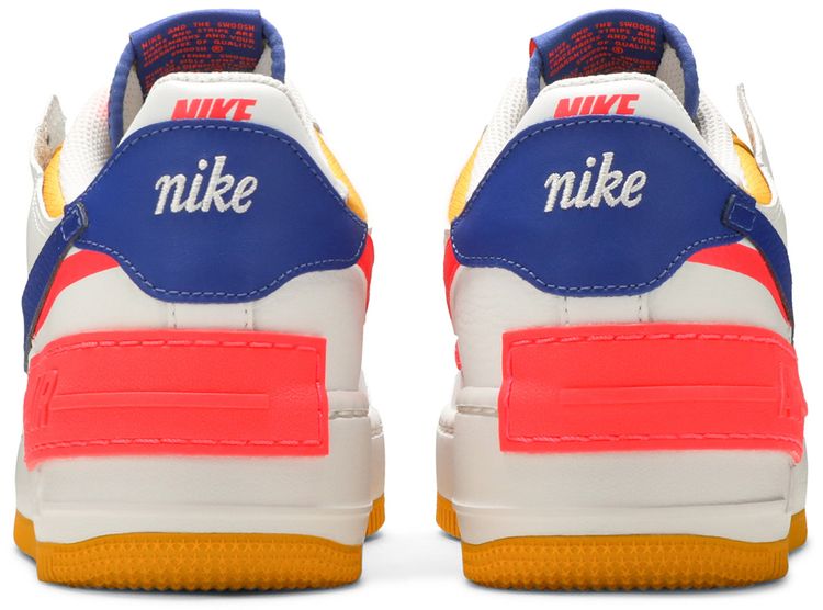 Nike Wmns Air Force 1 Shadow White Crimson Blue