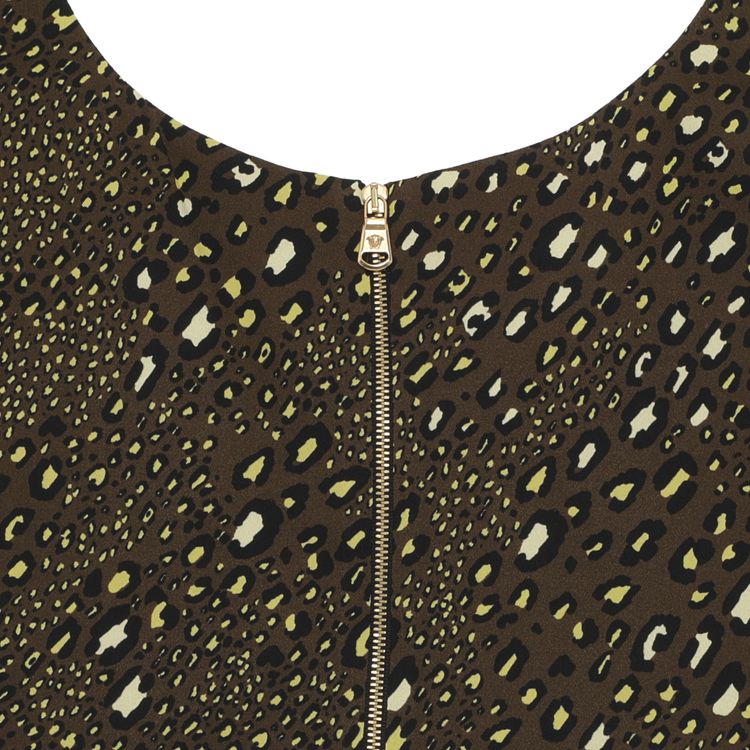 Versace Leopard Pattern Top Brown