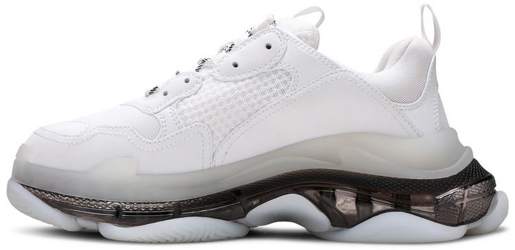 Balenciaga Triple S Sneaker Clear Sole   White Black