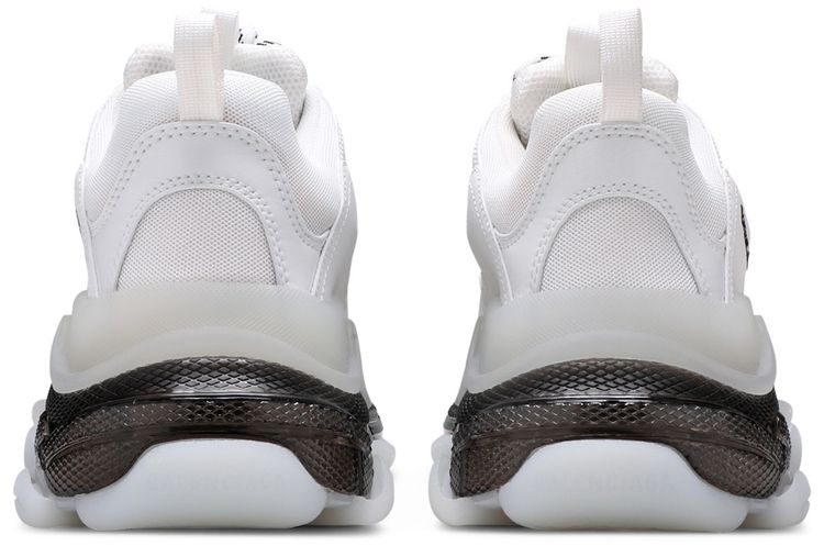Balenciaga Triple S Sneaker Clear Sole   White Black