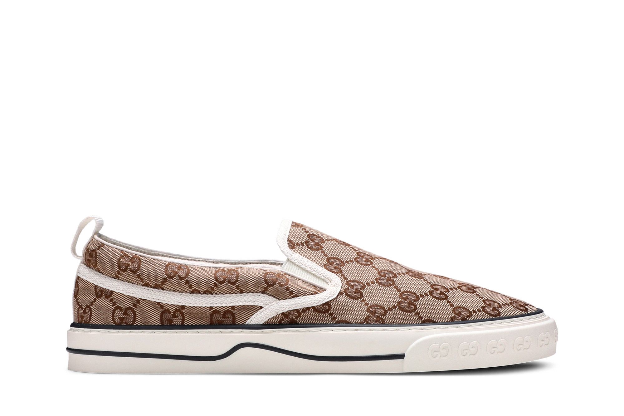 Buy Gucci Tennis 1977 Slip On Beige Ebony 643489 2HK30 9761 GOAT CA