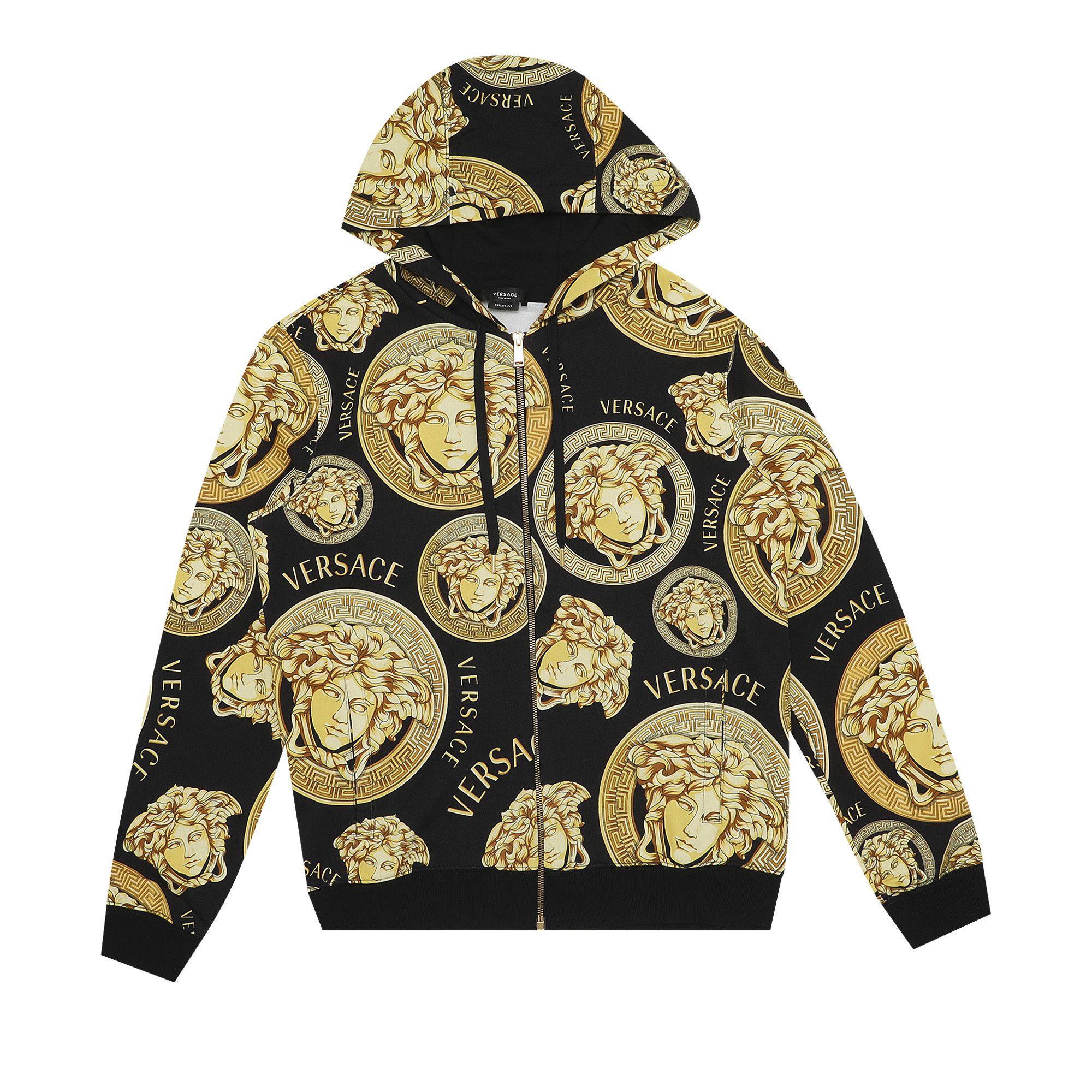 Black and gold versace sweater top