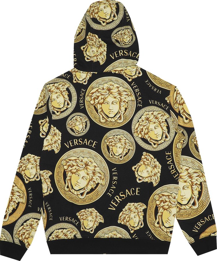 Versace Medusa Amplified Print Hoodie BlackGold