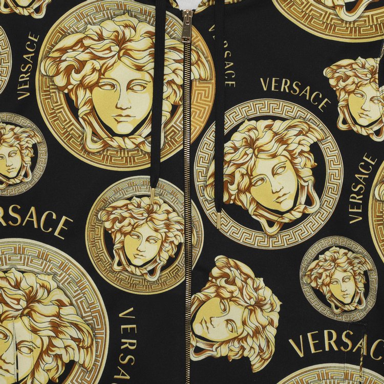 Versace Medusa Amplified Print Hoodie BlackGold