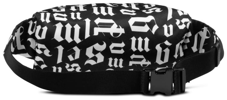 Palm Angels Broken Monogram Fanny Pack BlackWhite
