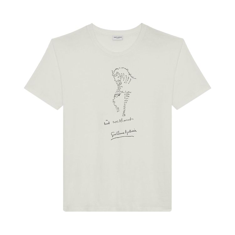 Saint Laurent Tout Terriblement T Shirt White