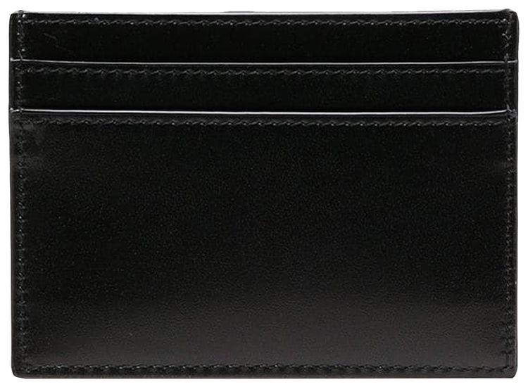 Saint Laurent Logo Plaque Cardholder Nero