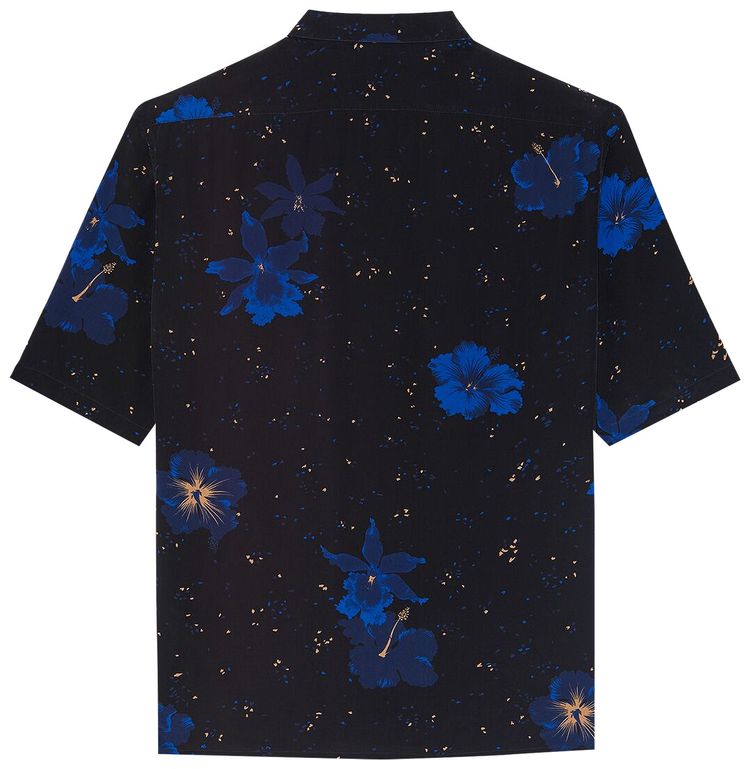 Saint Laurent Floral Speckled Shirt Noir