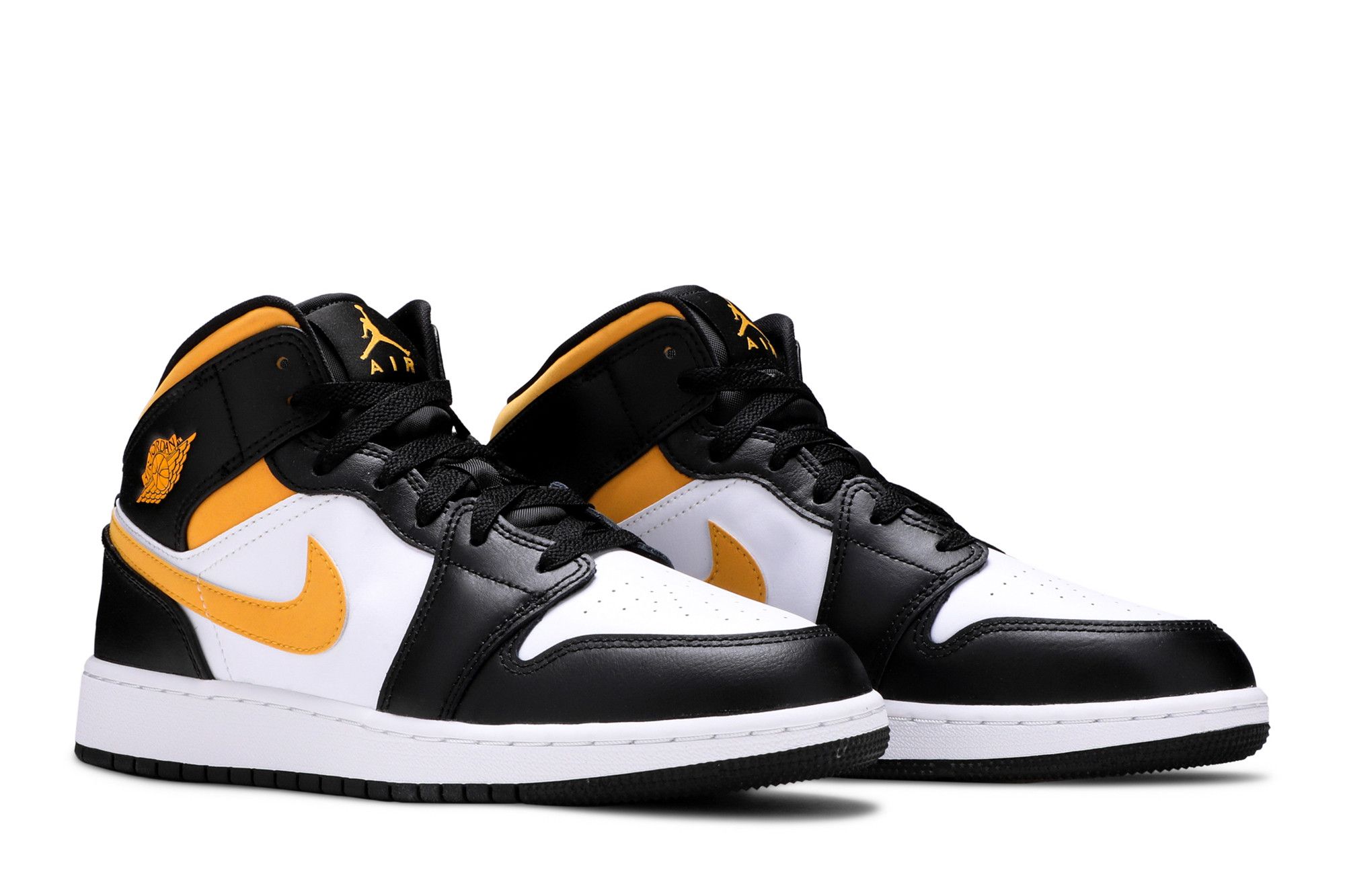 Air jordan 1 mid black university gold 2025