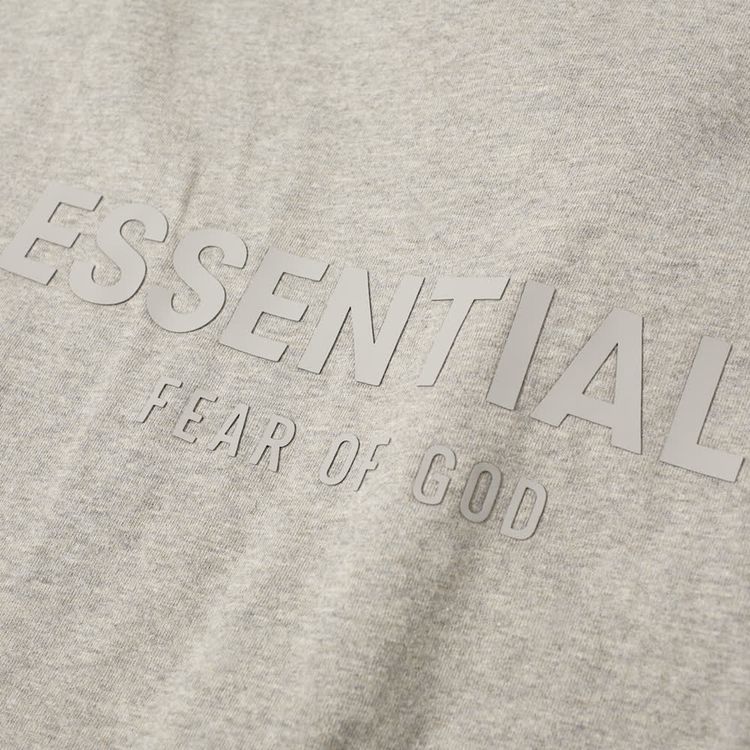 Fear of God Essentials Long Sleeve Tee Heather Oatmeal