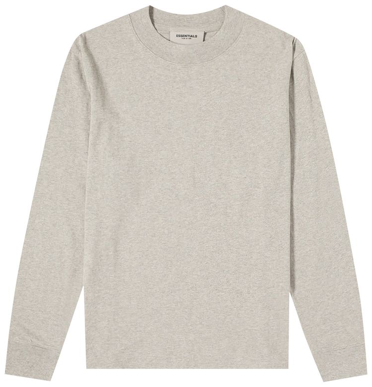 Fear of God Essentials Long Sleeve Tee Heather Oatmeal