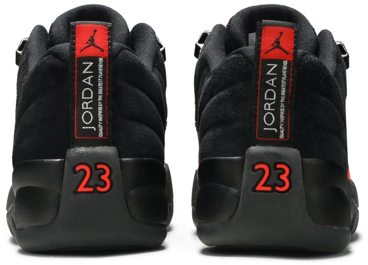 Air Jordan 12 Retro Low BG Black Max Orange