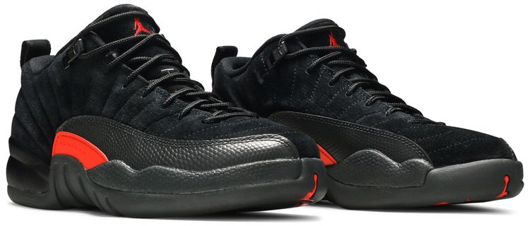 Air Jordan 12 Retro Low BG Black Max Orange