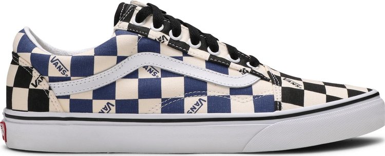 Old Skool Big Check Black Navy