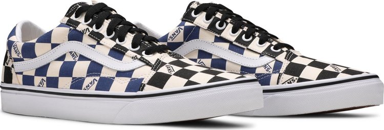 Old Skool Big Check Black Navy