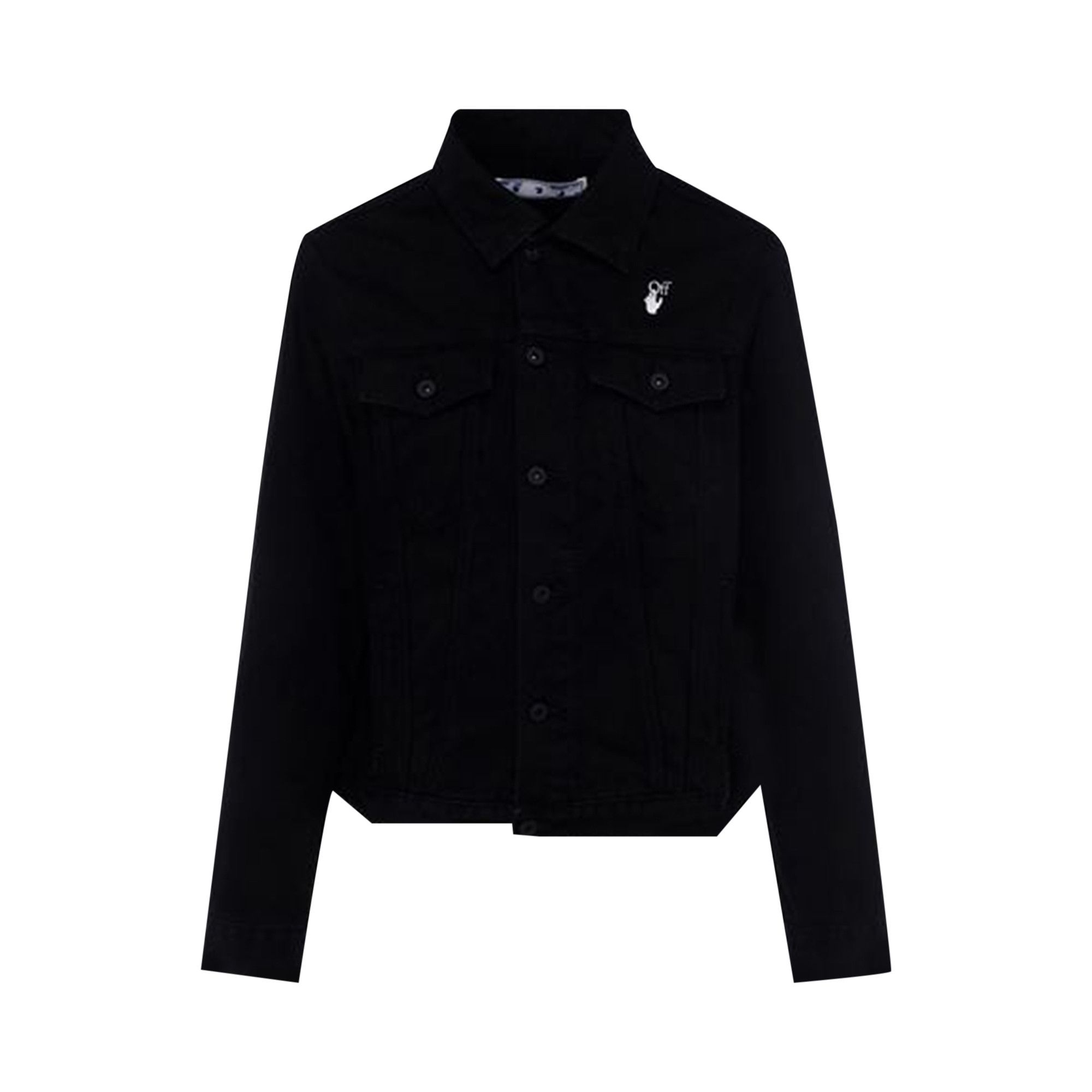 Buy Off White La Gioconda Slim Denim Jacket Black White OMYE054R21DEN0011001 GOAT
