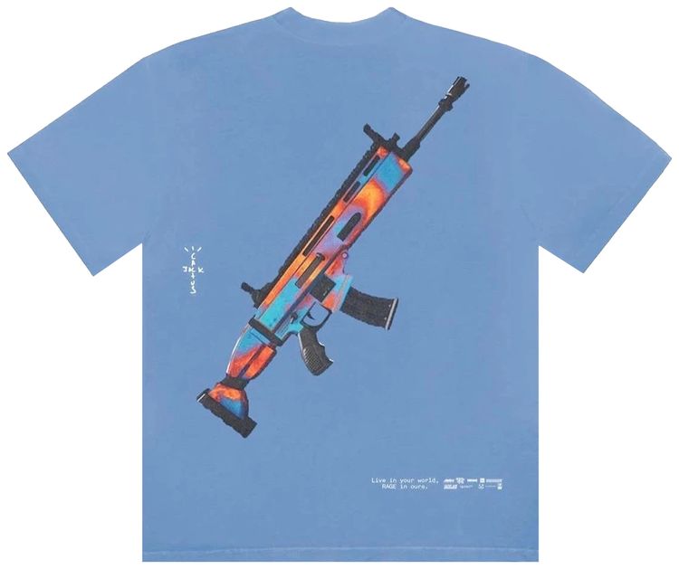 Cactus Jack by Travis Scott The Scotts Astro Goosebumps T Shirt Blue
