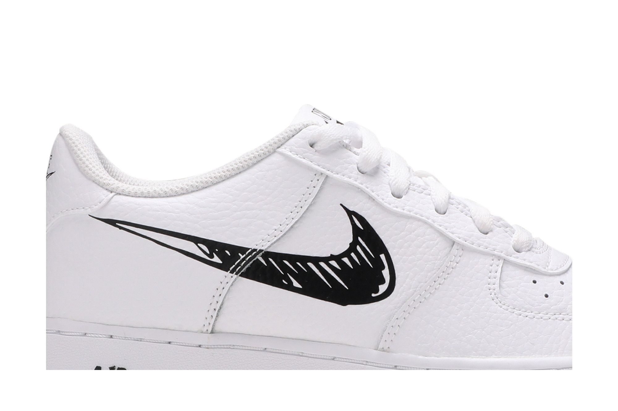 black air force scribble