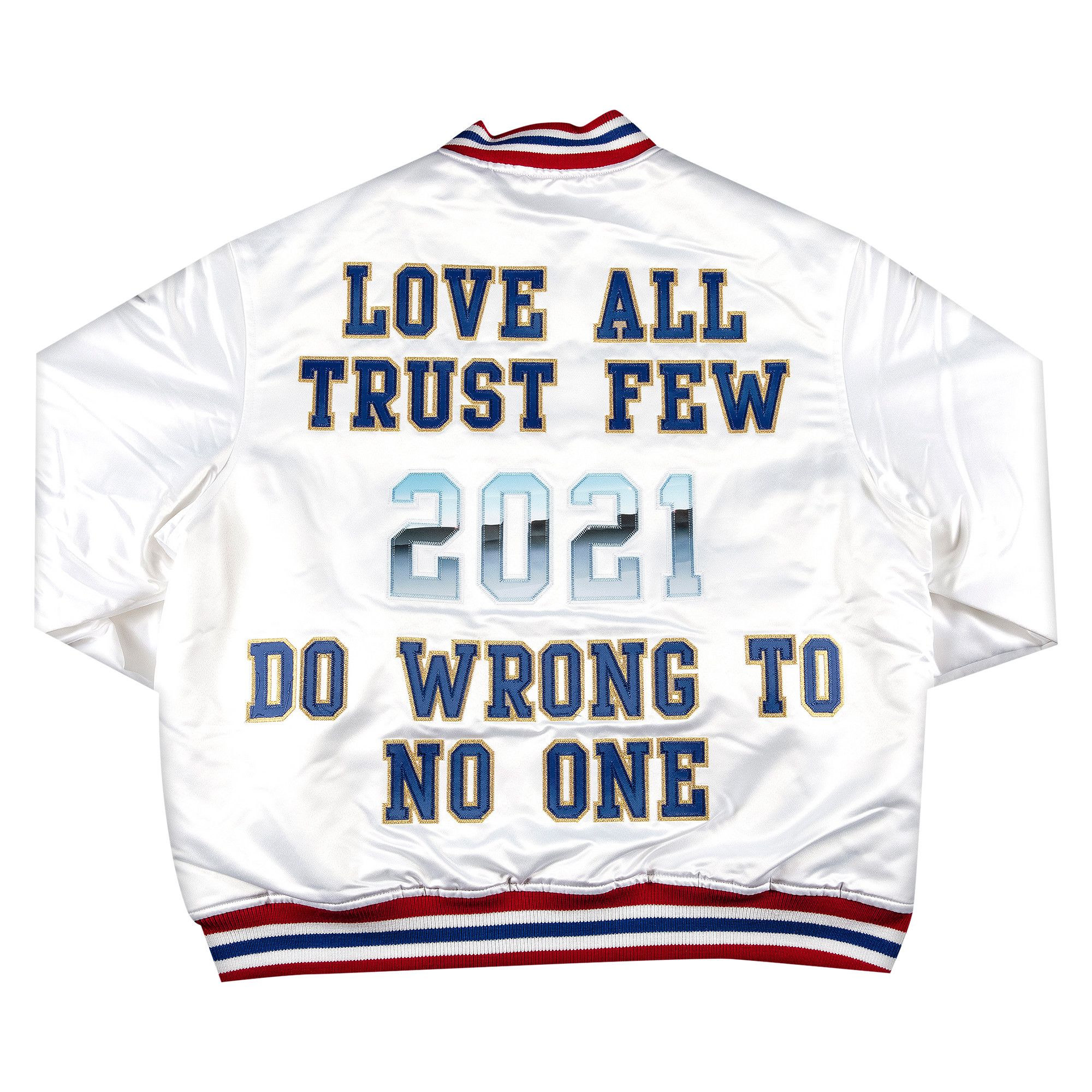 人気便利グッズ Buy Supreme x Mitchell And Ness Satin Varsity Jacket 'White ジャケット・アウター