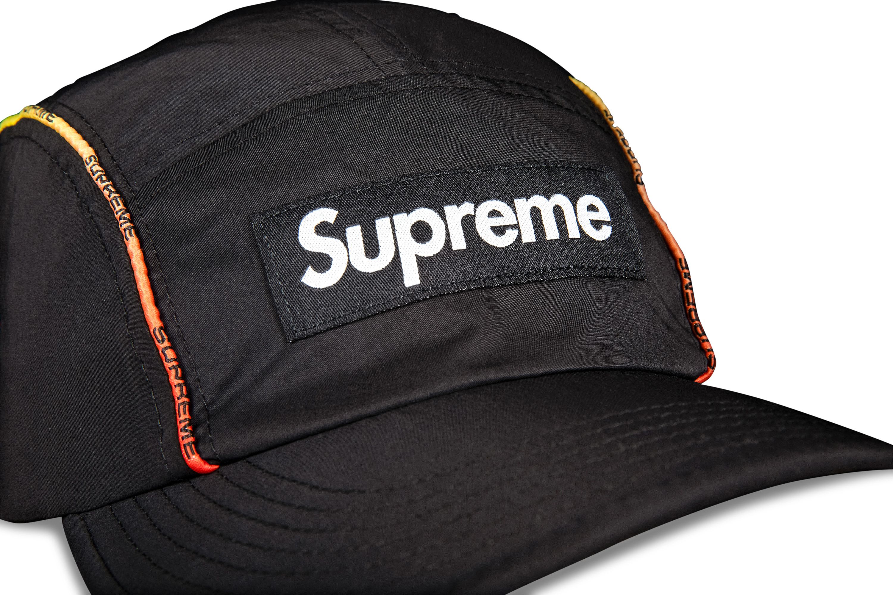 Buy Supreme Gradient Piping Camp Cap 'Black' - SS21H106 BLACK | GOAT