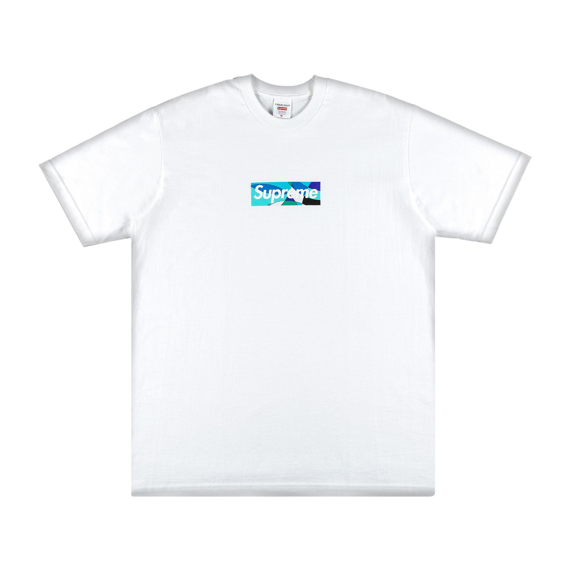 Buy Supreme x Emilio Pucci Box Logo Tee White Blue SS21T4 WHITE BLUE GOAT CA