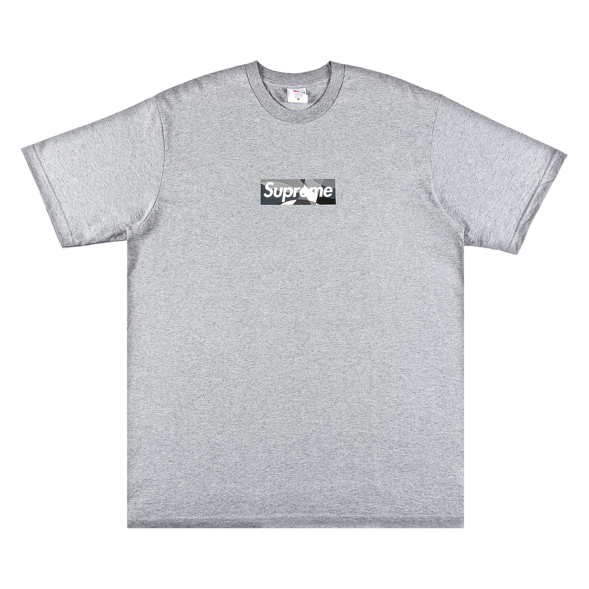 Buy Supreme x Emilio Pucci Box Logo Tee 'Heather Grey/Black