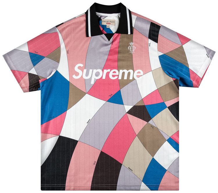 Supreme x Emilio Pucci Soccer Jersey Dusty Pink