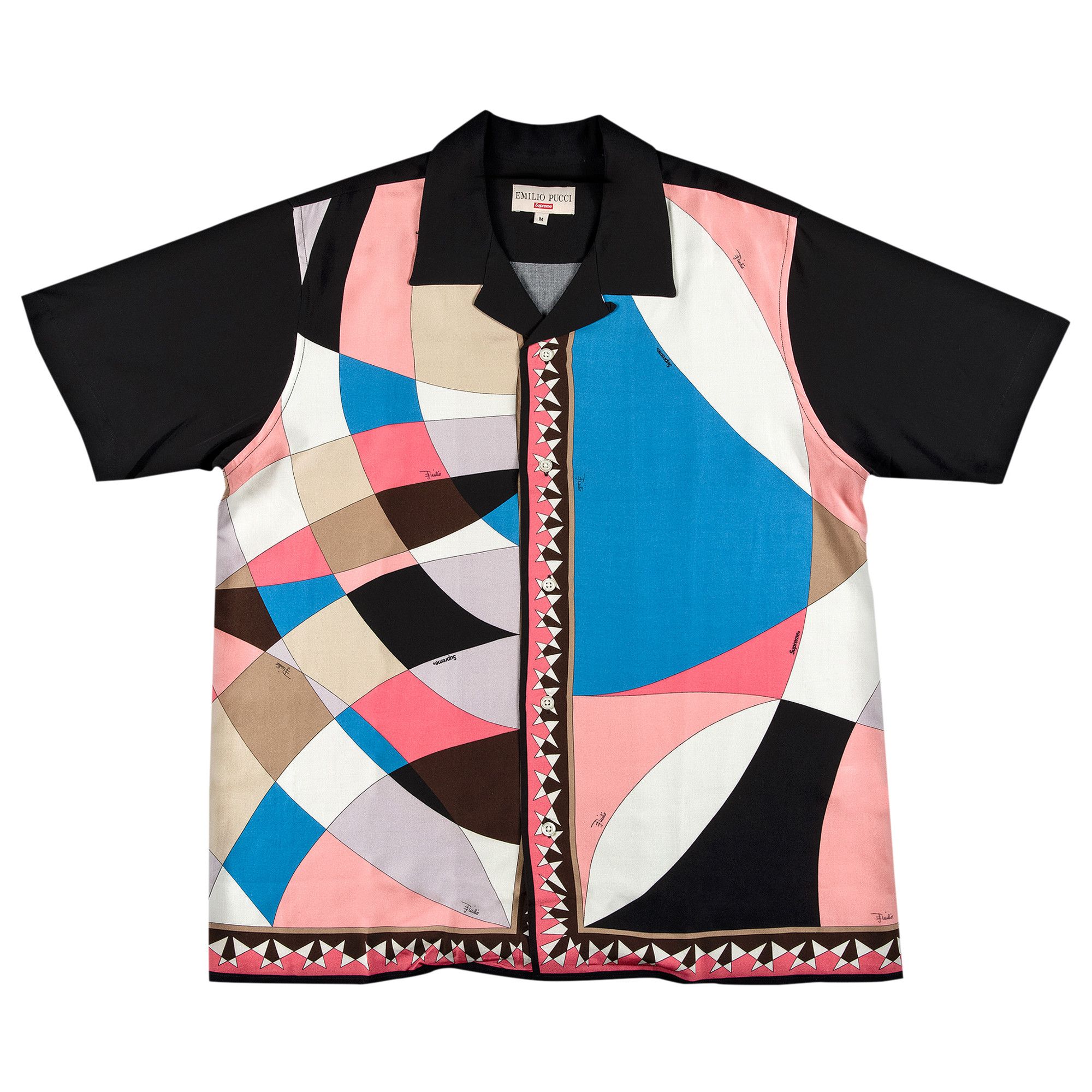 Supreme×Emilio Pucci print Shirt/Pink/L Buy Supreme x Emilio Pucci Short-Sleeve Shirt 'Dusty Pink