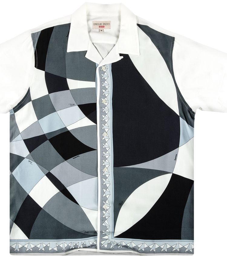 Supreme x Emilio Pucci Short Sleeve Shirt Black