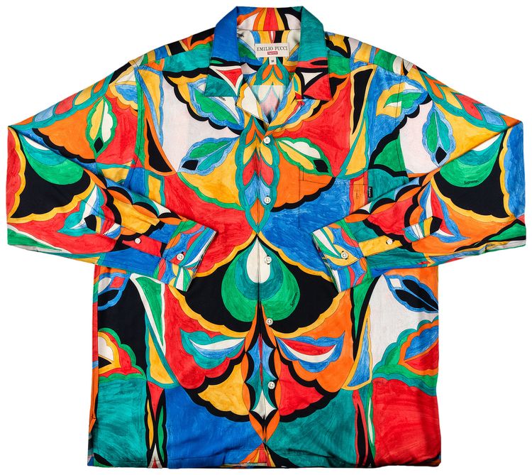 Supreme x Emilio Pucci Long Sleeve Shirt Multicolor