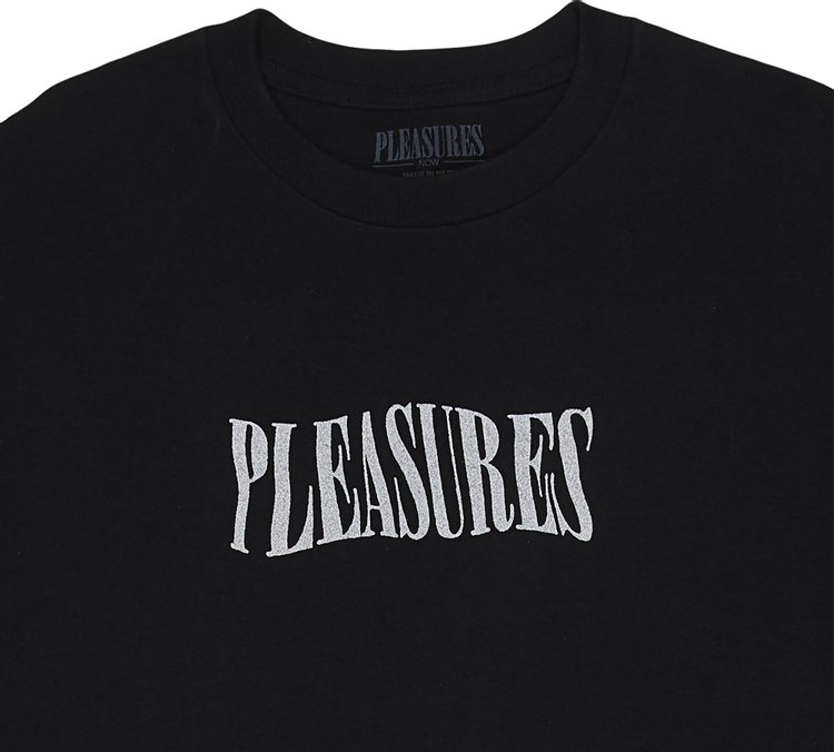 Pleasures Party Logo T Shirt Black