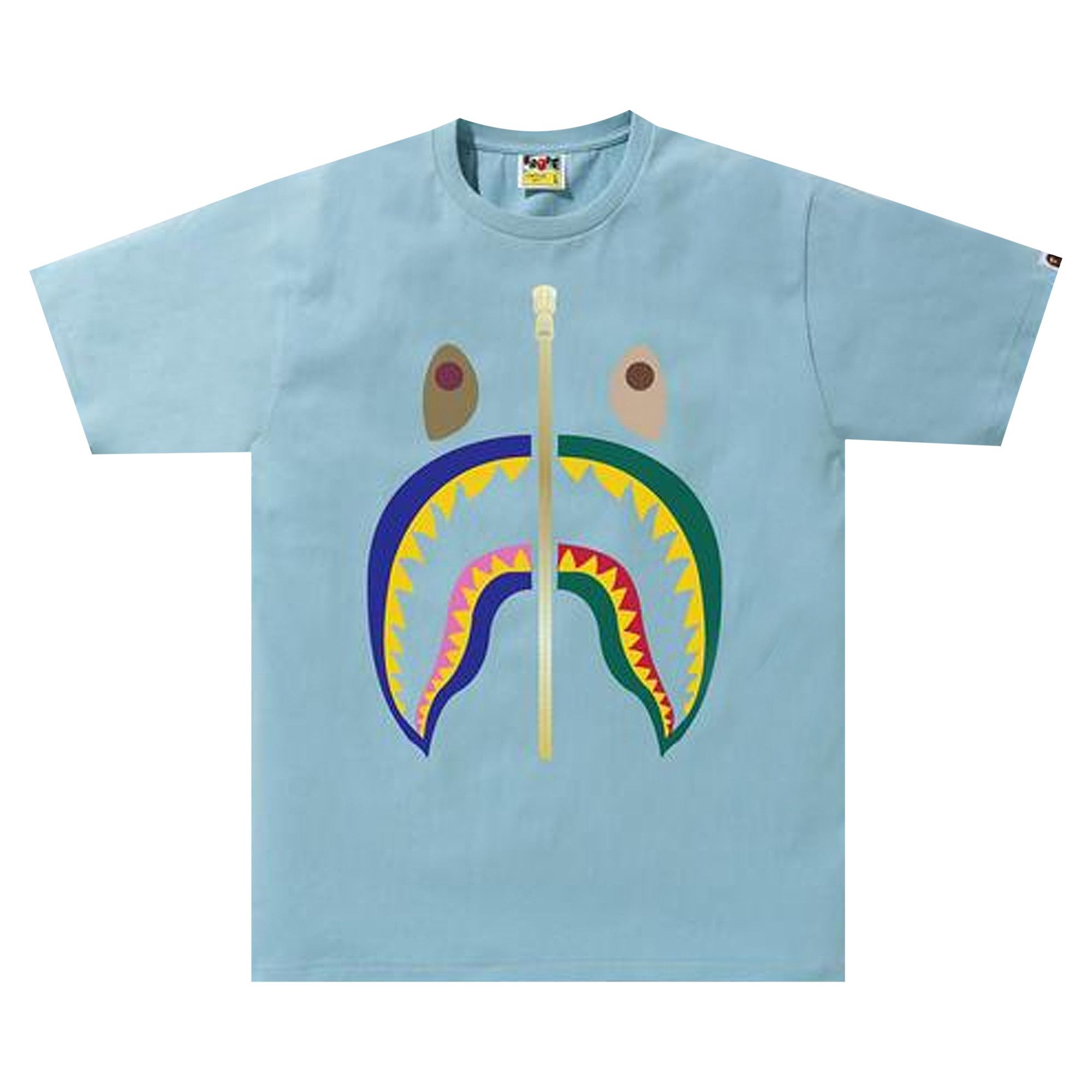 Bape rainbow shark tee online