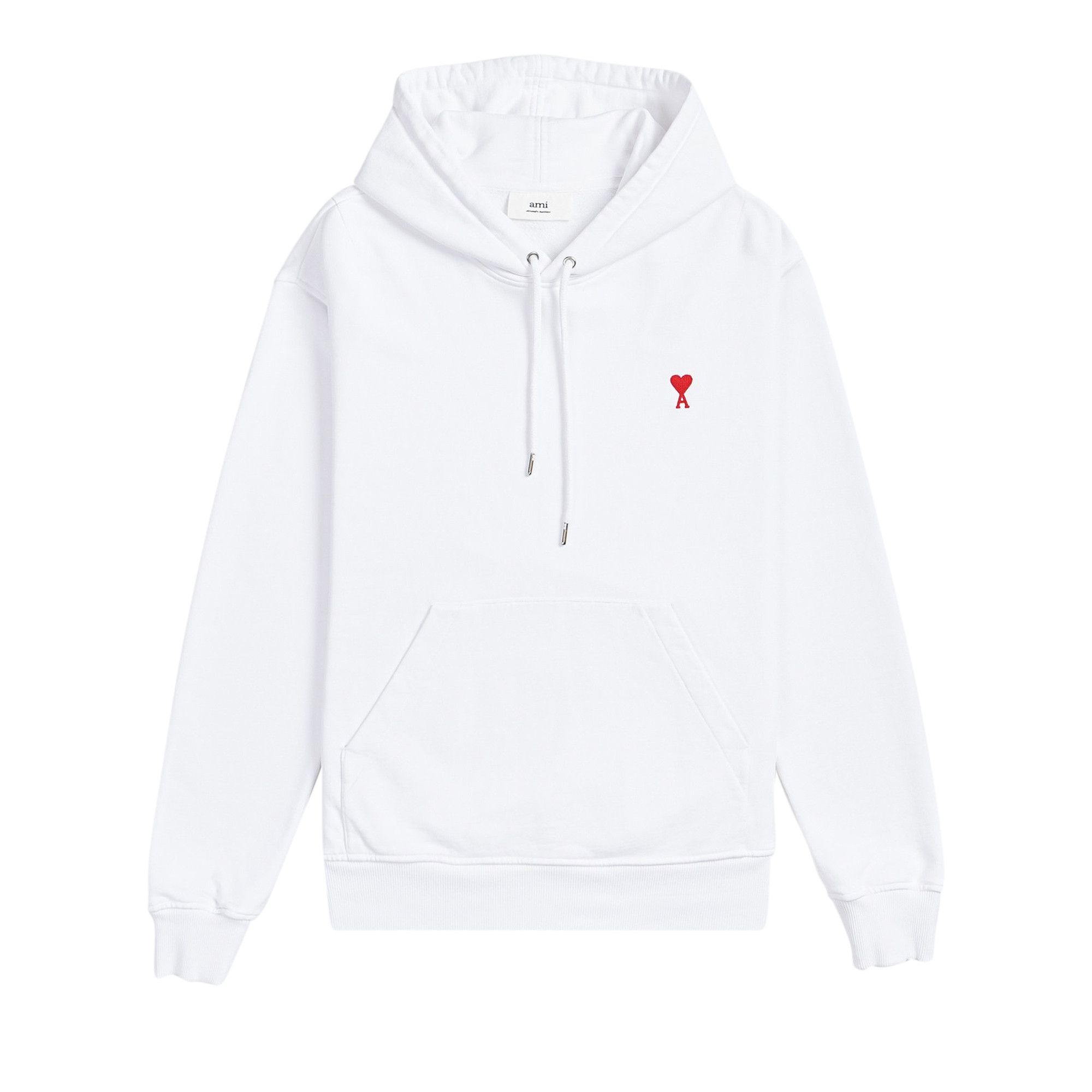 Buy Ami Classic Hoodie 'White' - A21HJ008 730 100 | GOAT