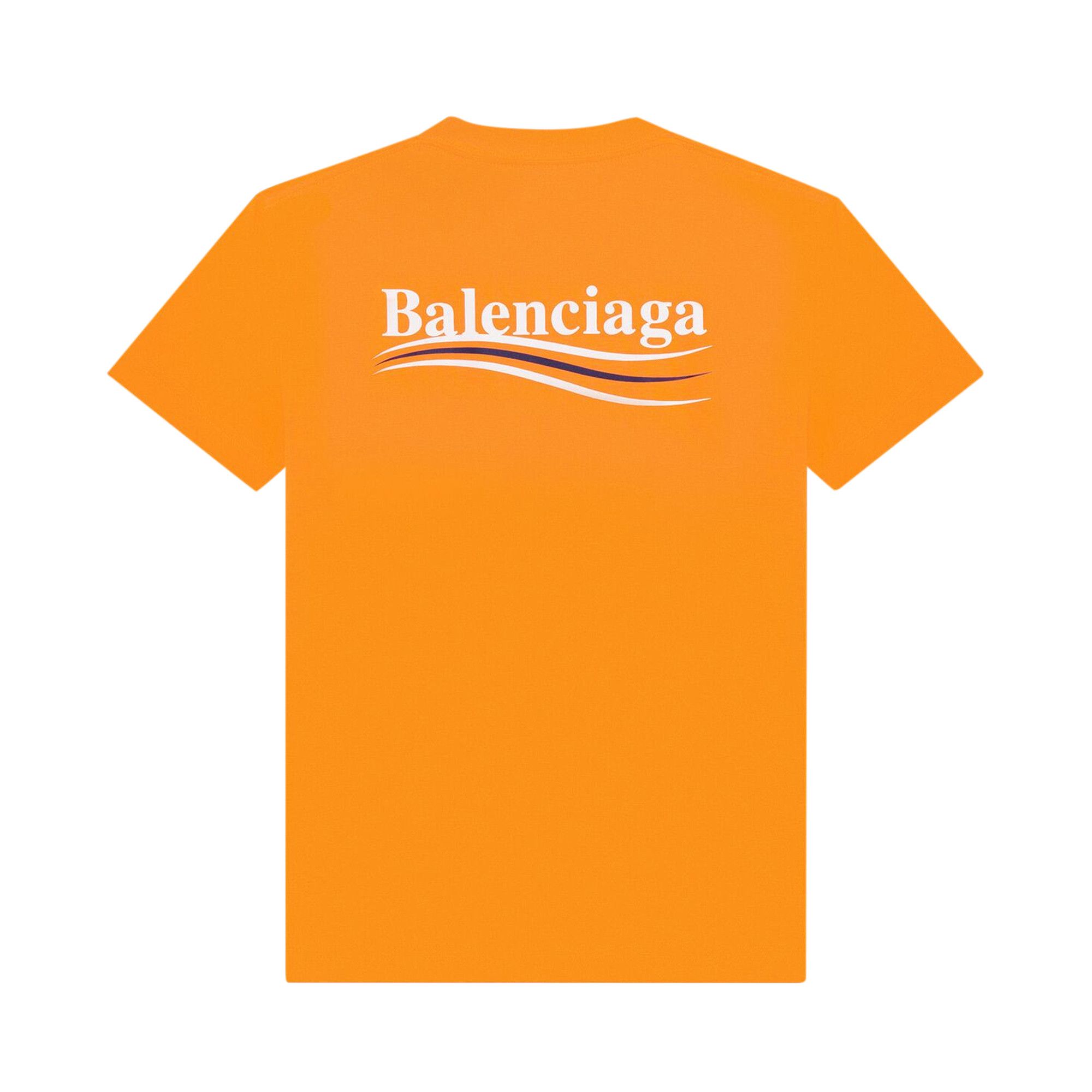 Buy Balenciaga Political Campaign Small Fit T Shirt Fluorescent Orange 612964 TKVE8 7073 GOAT IT