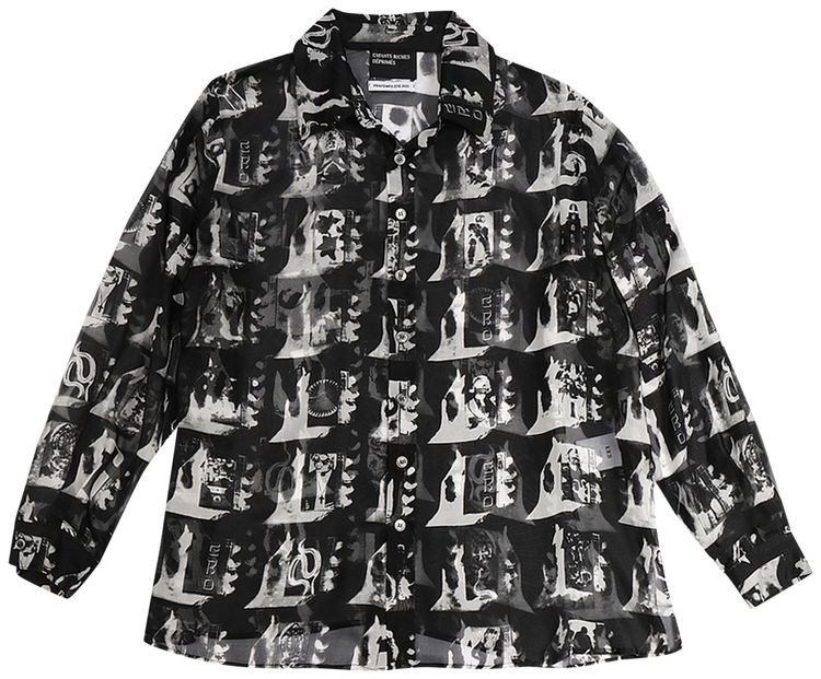 Enfants Riches Deprimes Sudden Death In 1976 Chemise Longue BlackWhite