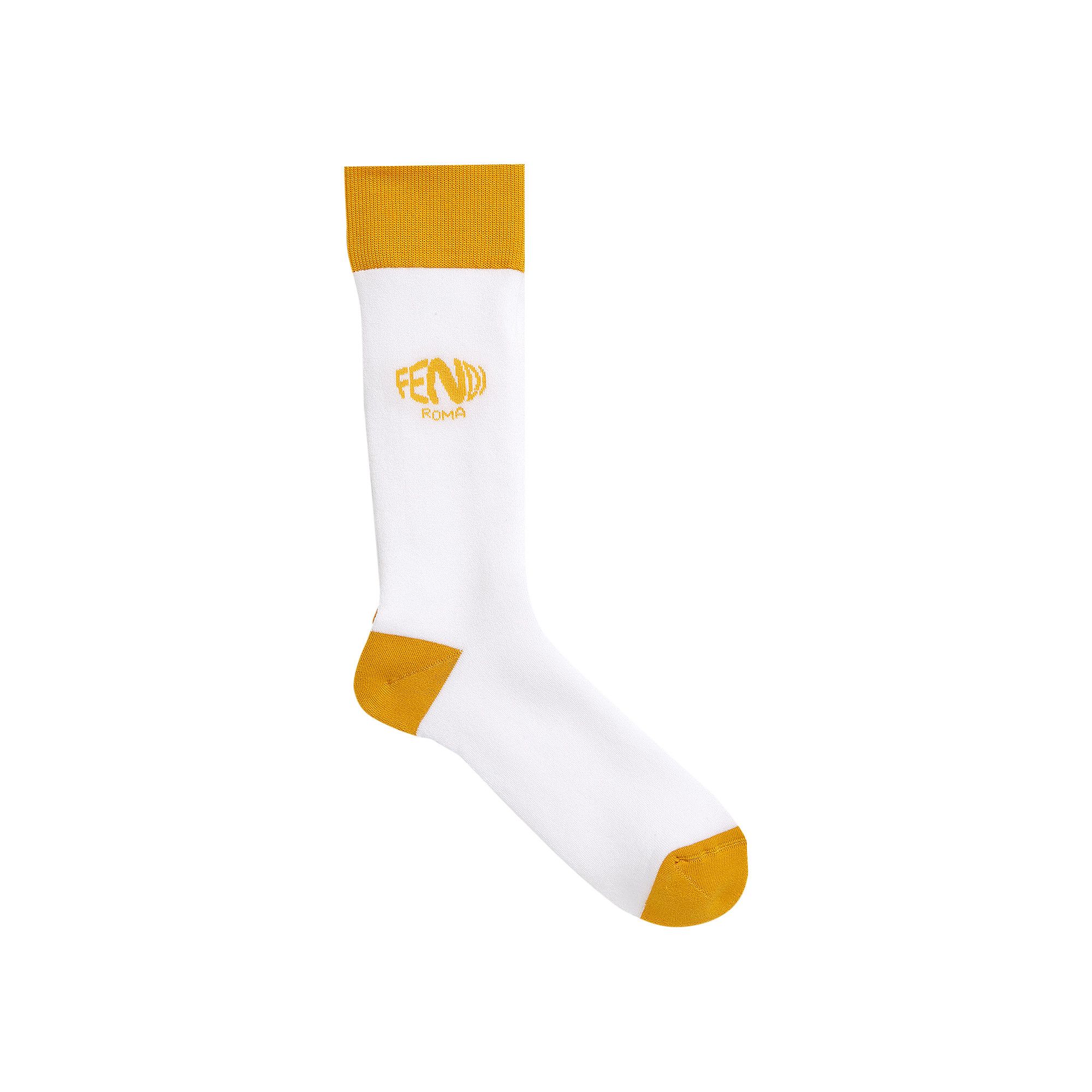 Fendi white socks cheap