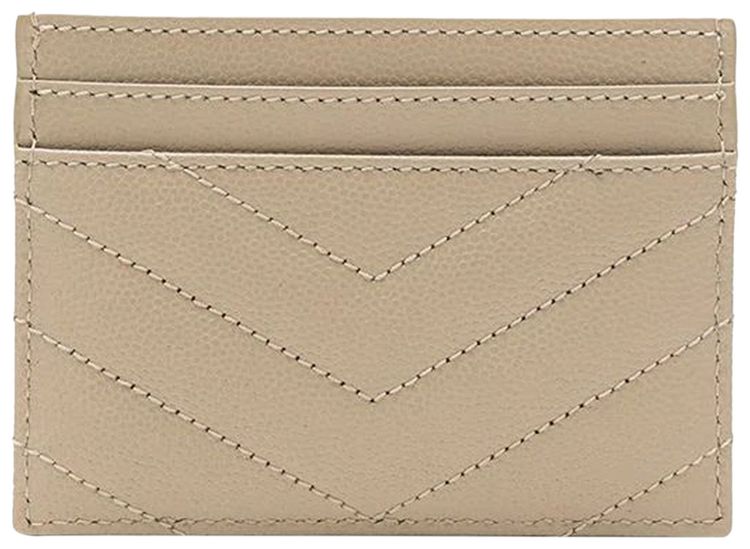 Saint Laurent Monogram Card Holder Sea Salt