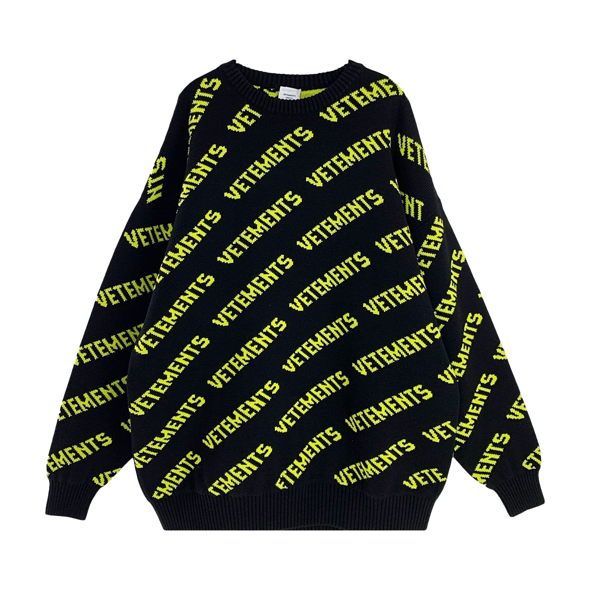 Black and neon jumper store