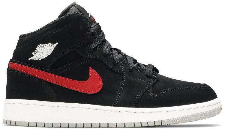 Air Jordan 1 Retro Mid GS Black University Red