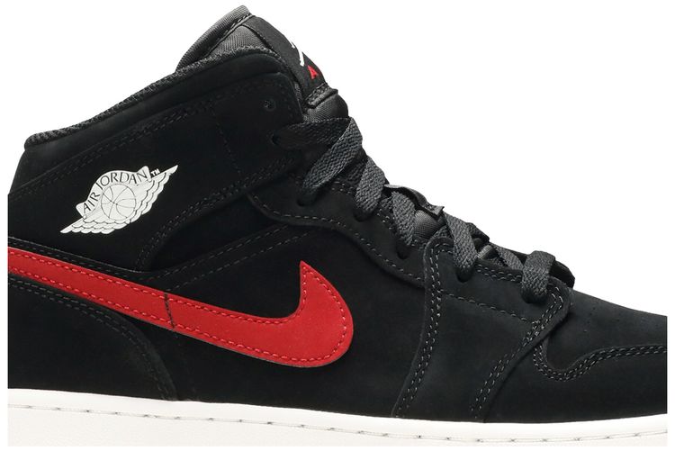 Air Jordan 1 Retro Mid GS Black University Red