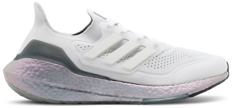 Adidas UltraBoost 21 Crystal White Hazy Green