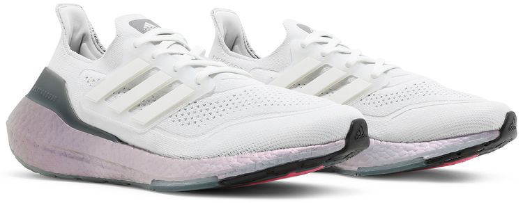 Adidas UltraBoost 21 Crystal White Hazy Green