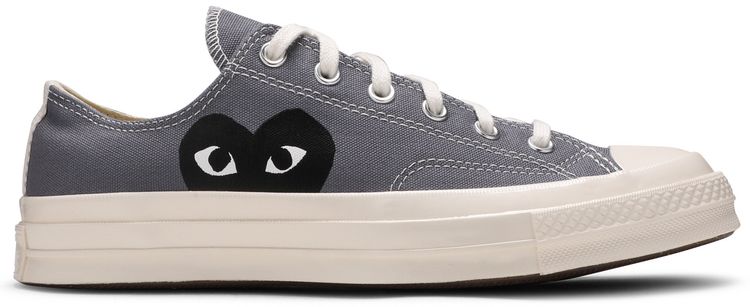 Comme des Garcons PLAY x Chuck 70 Low Steel Gray