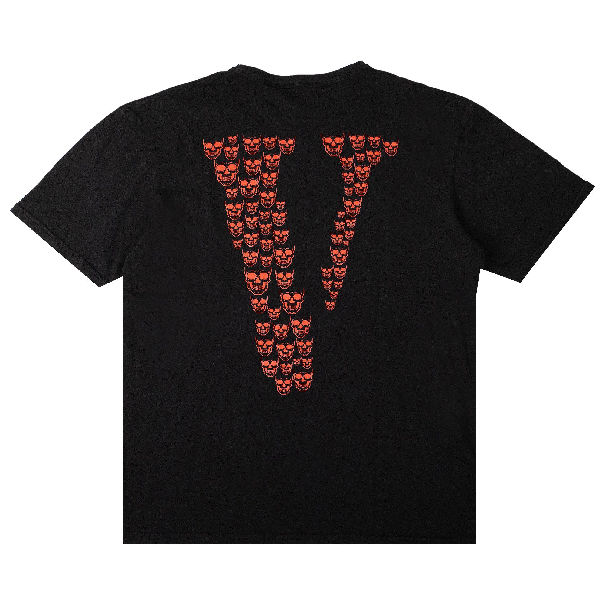 Black and orange vlone shirt online