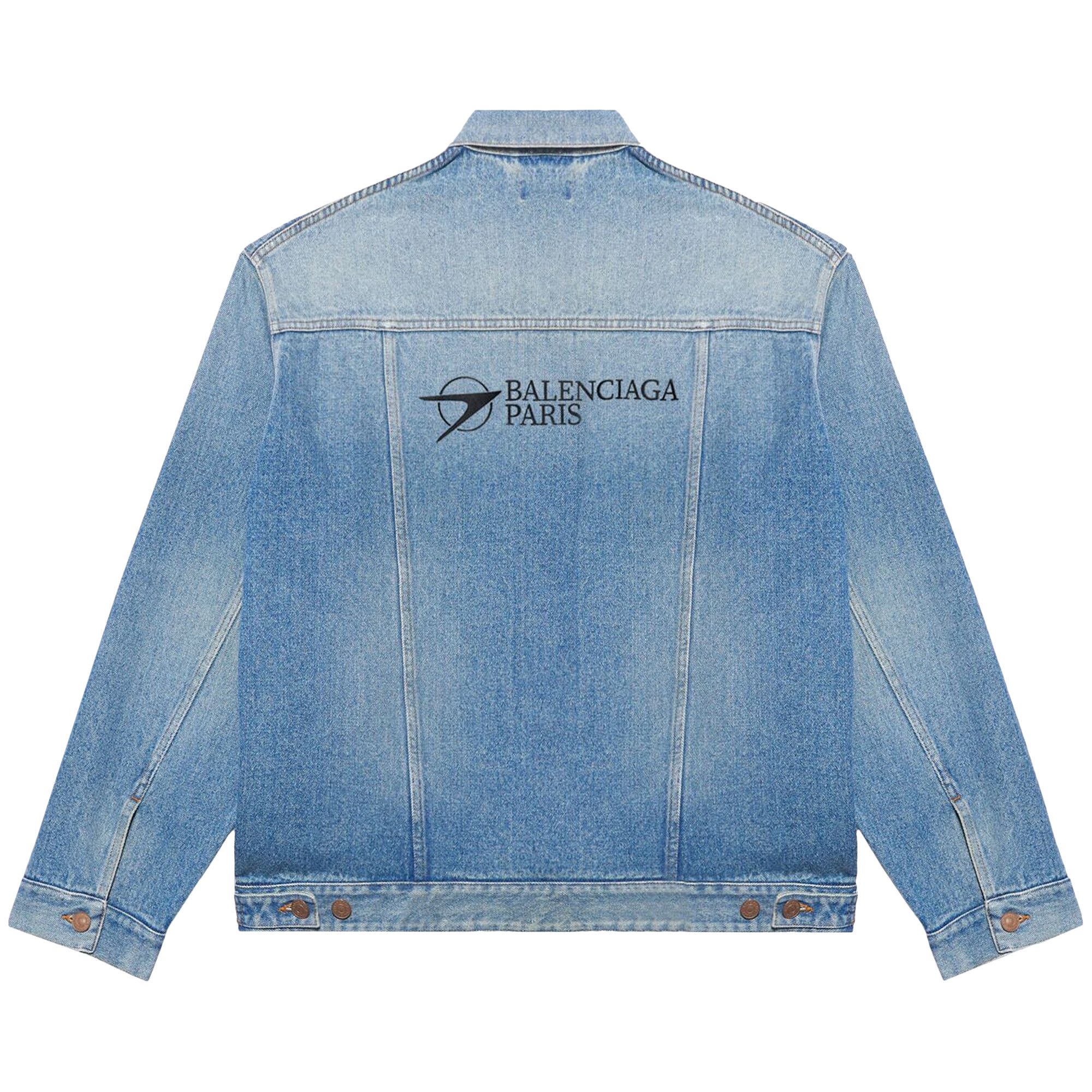 ＸＸＸBALENCIAGANylon Logo Denim Jacket Buy Balenciaga Corporate Logo Denim Jacket 'Medium Vintage Indigo