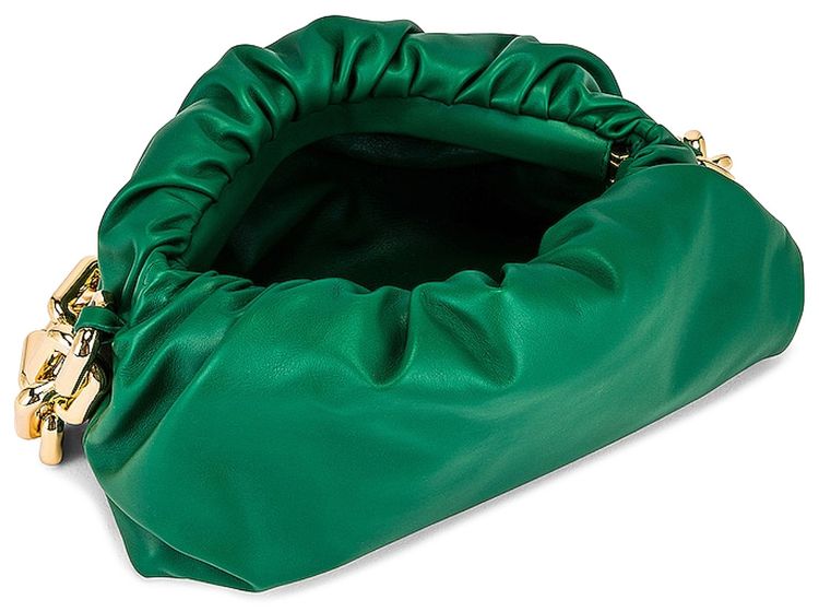 Bottega Veneta The Chain Pouch Racing GreenGold